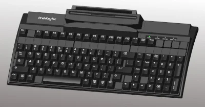 Check-in Keyboard with Cutting-Edge OCR Reader Module // PREHKEYTEC GERMANY