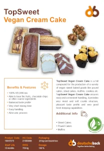 TopSweet Vegan Cream Cake // DeutscheBack GmbH & Co. KG