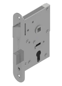 Mortise lock with fail safe function for dog system backset 65mm Stainless steel | GSV-No. 9012 Z // ProfiSeal GmbH
