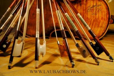 LAUBACH Bows for violin, viola, cello and double bass. // Gebr. Schulz
