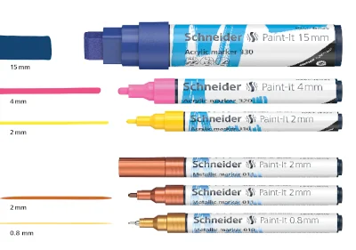 Acrylic marker Paint-It 310, 320 and 330 and metallic marker Paint-It 010/011 // Max Bringmann KG