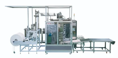 VFFS multilane machine for alcohol swabs production, TKS, Korea // Peter Binder GmbH