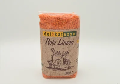 Red lentils 500 g // delikatessa GmbH