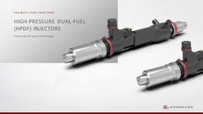 P2X Multi-Fuel Injectors - High-pressure dual-fuel (HPDF) injectors: Future-proof your technology // Woodward L'Orange GmbH 