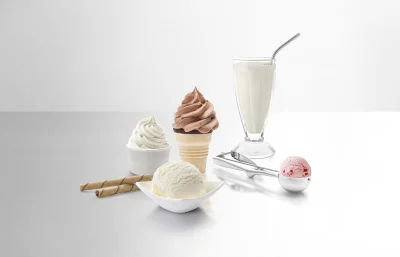 Ice Mixes for soft served ice, scoop ice, Frozen Yoghurt, milkshakes // WS Warmsener Spezialitäten GmbH