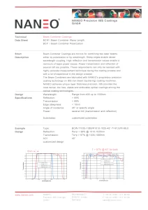 Beam Combiner Coatings // NANEO Precision IBS Coatings GmbH