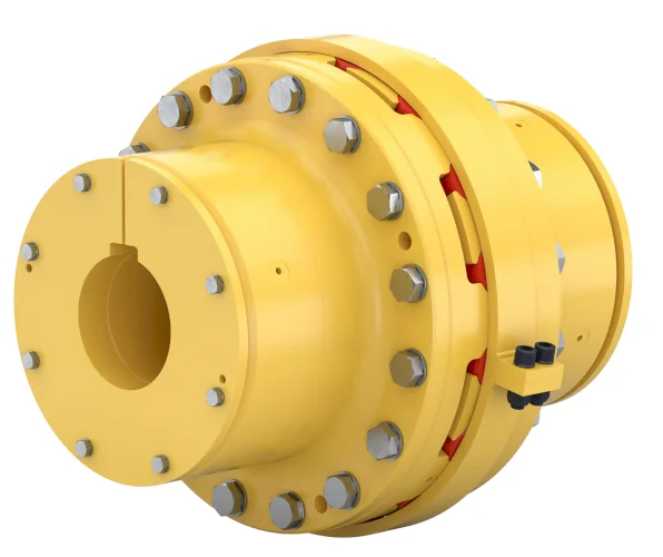 Torsional flexible coupling, split hub design to easy installation and maintenance. 3.6 - 644.4 kNm