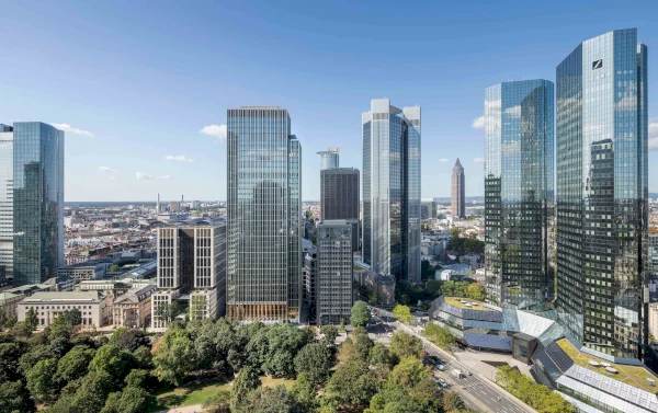Marieninsel Frankfurt/M. - High-rise with office and retail complex
 © Pecan Development
