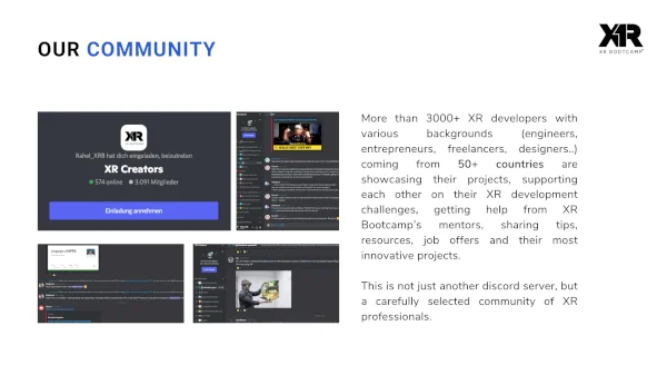 The XR Creators Community // XR Bootcamp