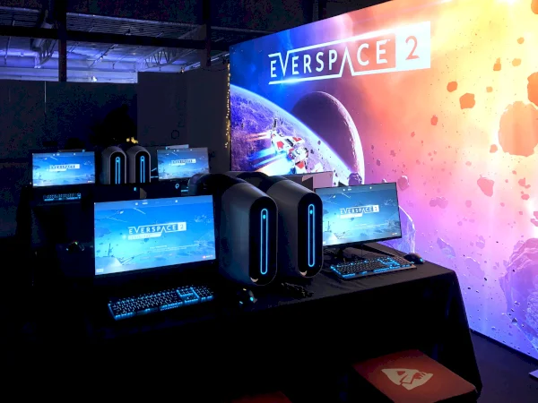 EVERSPACE 2 demo booths at PAX and other shows are powered by Alienware.
