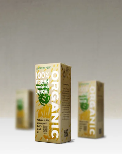 Greatview® Origin - natural and authentic look with unbleached paper // Greatview Aseptic Packaging Service GmbH