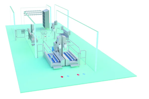 ITEC Hygiene entrance - 3D planning