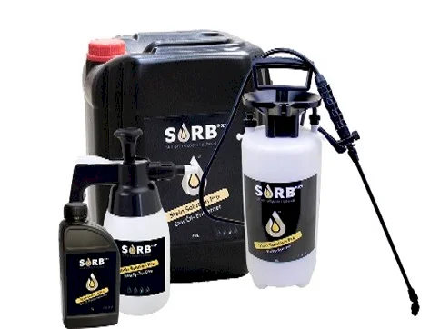Stain Solution Pro is available in various sizes. // SORB®XT