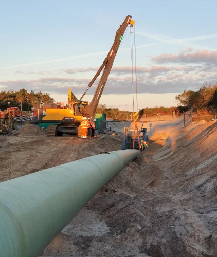 Successful trenchless installation of a TDC pau wrap® coated pipeline // TDC International
