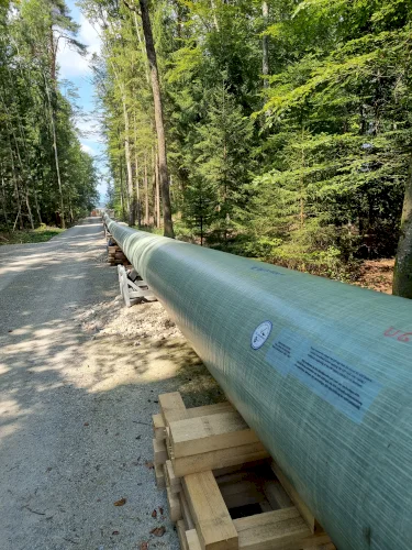 TDC's line pipe mechanical protection on pipeline in Switzerland // TDC International