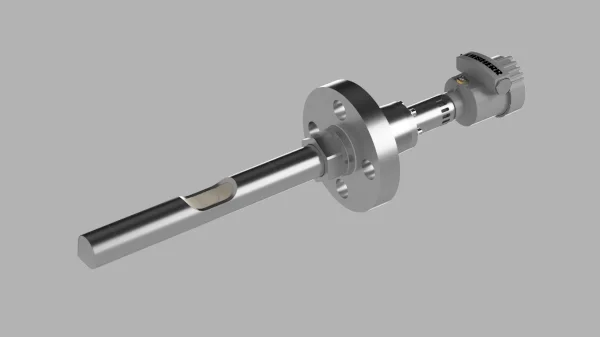 Rod sensor with lateral measuring field in various rod lengths and can be used up to 100 bar.  // Liebherr