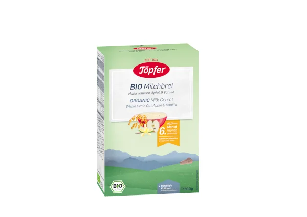 Organic Oat Milkcereal Apple Vanilla // Töpfer GmbH