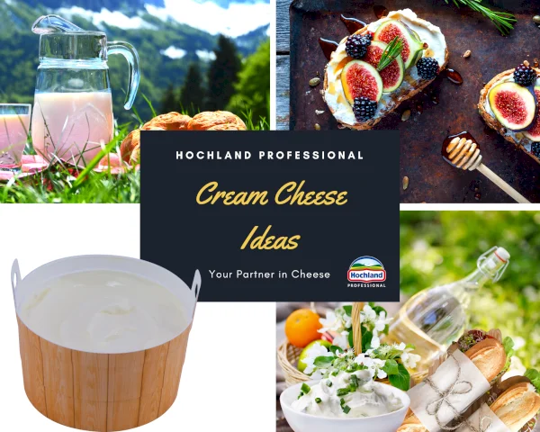 Cream Cheese made from 100% Alpine milk in small barrels. Standard packaging: 36x200g barrels/ct. // Hochland Deutschland GmbH