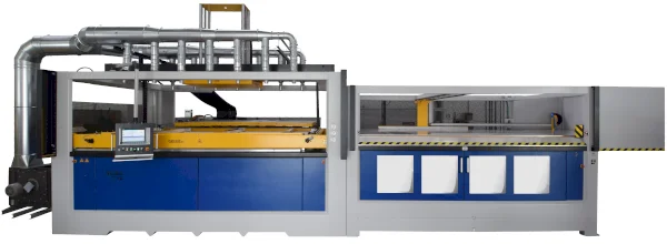 Vacuum forming machine GEISS T10 with sheet loader