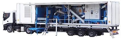 HIMEL mobile pelleting. Processing of straw, softwood and bulk materials.