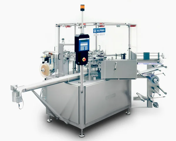 ALPMA SAN 60/V 
for the fold wrapping of products with.different shapes and consistencies