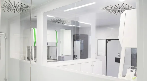 A clean room area in our modern GMP facility, Copyright PAN Biotech GmbH