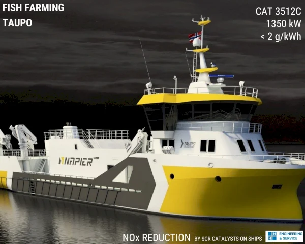 H+H - NOx Reduction by SCR Catalysts on Fish Farming Vessels