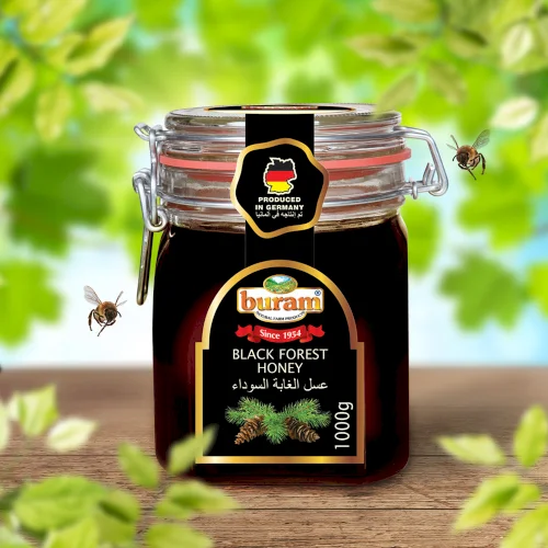 Black Forest Honey 250g glass jar // Buram Honey Germany