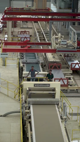Wehrhahn fibre cement line: a highly efficient process at all stages of production // Wehrhahn