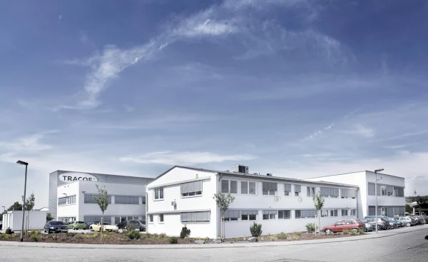 The company headquarter of TRACOE medical GmbH in Nieder-Olm, near Frankfurt, Germany.