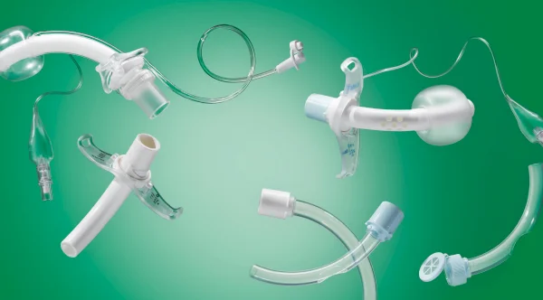 TRACOE twist Tracheostomy Tubes with inner cannula system und adjustable neck flange.