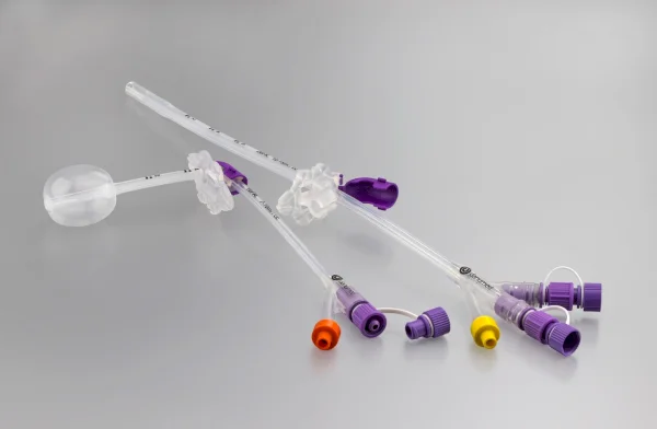 danumed® GastroTube (Gastrostomy Tube) with 90° danuPlate and ENFit® / ENSwivel® connectors