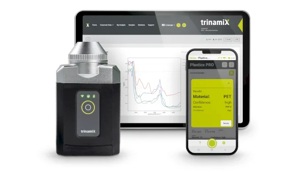 trinamiX Mobile NIRS Solution combines handheld spectrometer, app, software and chemometrics. // trinamiX GmbH