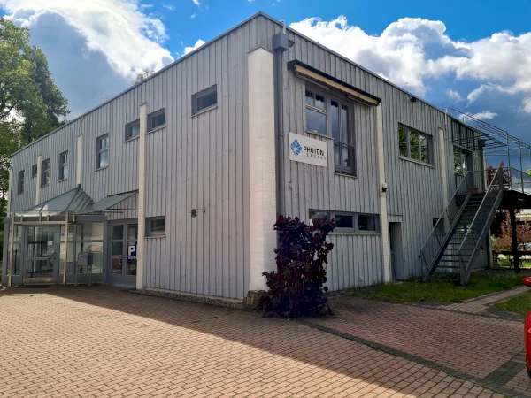 Headquarters of PHOTON ENERGY GmbH, A Hitachi Group Company in Ottensoos near Nuremberg